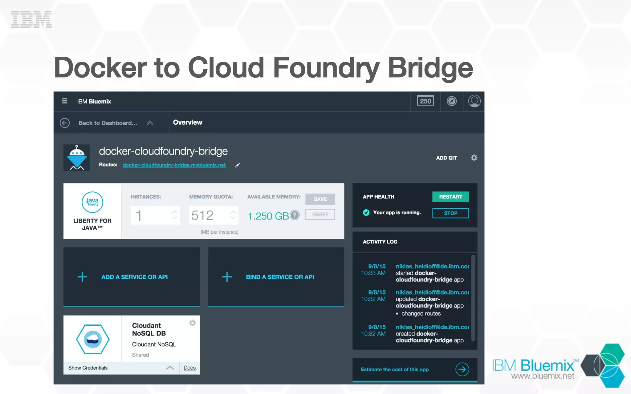 Docker to Cloud Foundry Bridge!
 