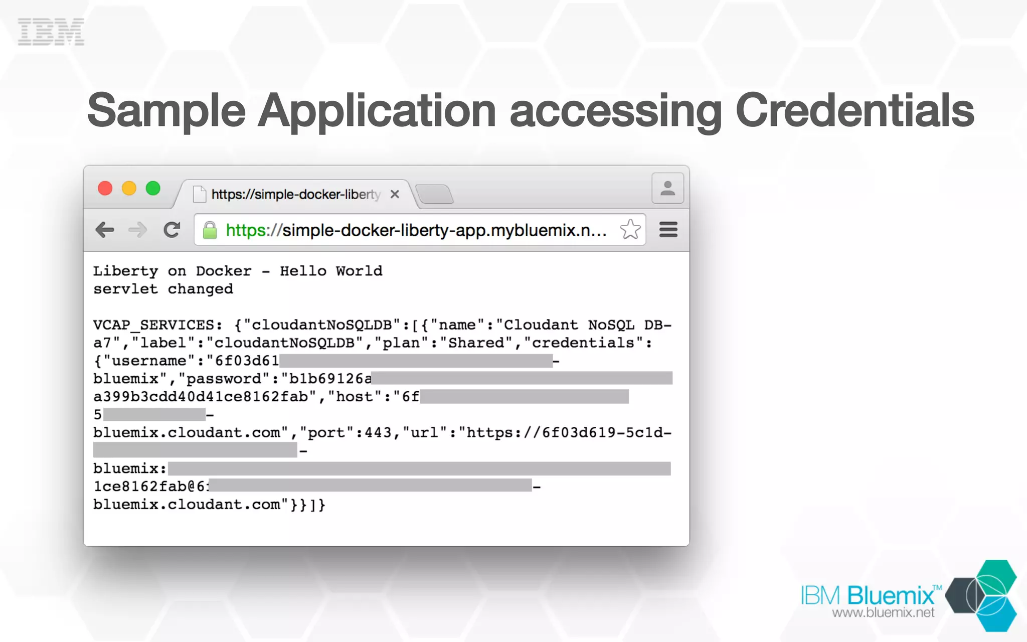 Sample Application accessing Credentials!
 