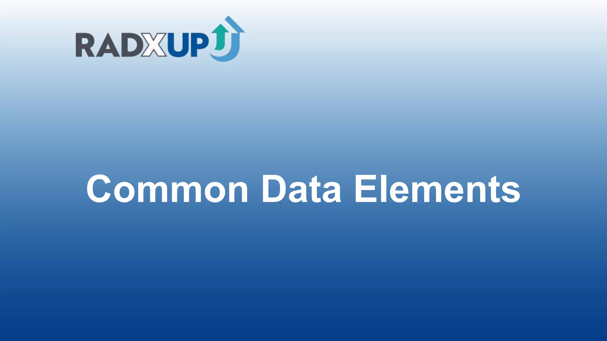 Common Data Elements
 