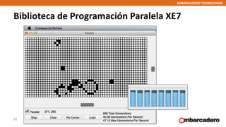 EMBARCADERO TECHNOLOGIES
Biblioteca de Programación Paralela XE7
33
 