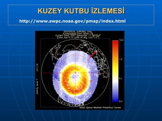 KUZEY KUTBU İZLEMESİ http://www.swpc.noaa.gov/pmap/index.html 