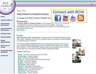 Rady Childresn Hospital Auxiliary Social media strategy proposal