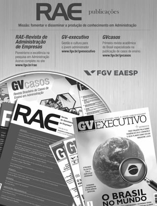 FGV - RAE Revista de Administração de Empresas, 2016. Volume 56