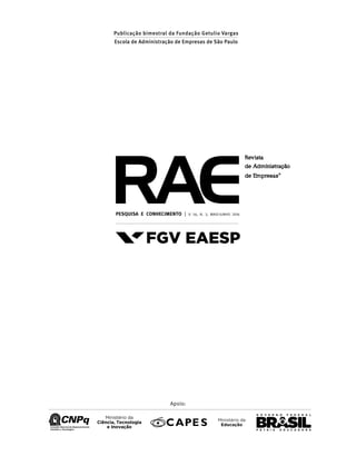 FGV - RAE Revista de Administração de Empresas, 2016. Volume 56