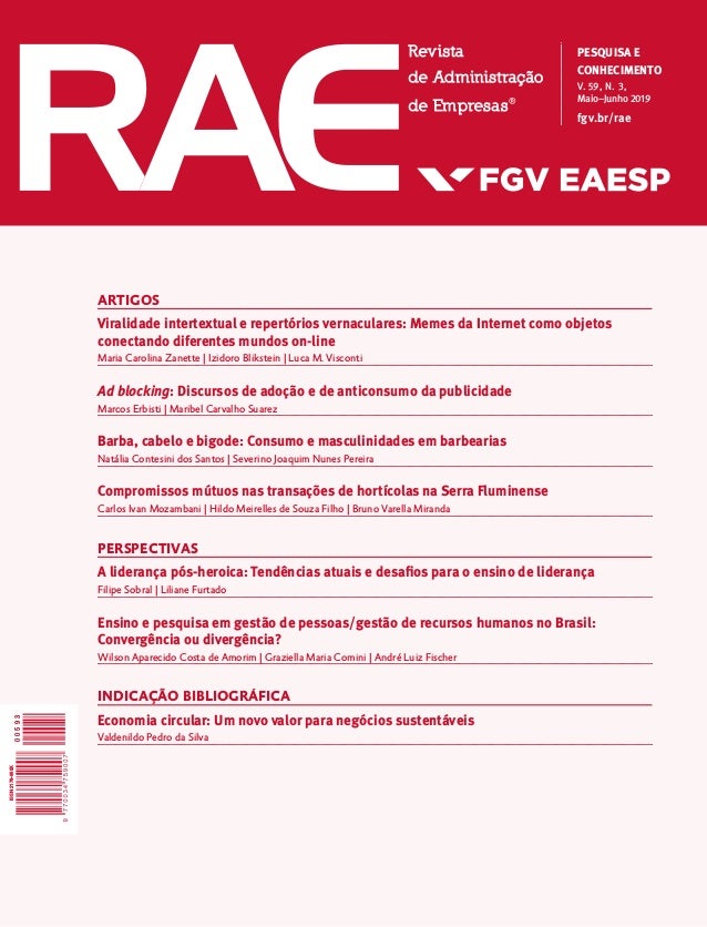 Rae Revista De Administracao De Empresas Journal Of Business Managem