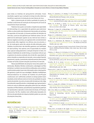 ARTIGOS | MODELO DE PRECIFICAÇÃO CONDICIONAL COM HETEROSCEDASTICIDADE: AVALIAÇÃO DE FUNDOS BRASILEIROS
Leandro Santos da C...