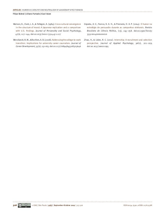 Rae Revista De Administracao De Empresas Journal Of Business Managem