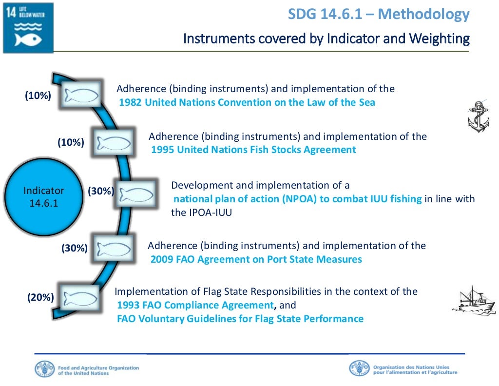 SDG Indicators 14.4.1, 14.6.1, 14.b.1, and 14.1.7. Seeking for the en…