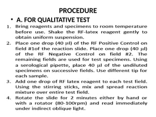 PROCEDURE
• A. FOR QUALITATIVE TEST
 