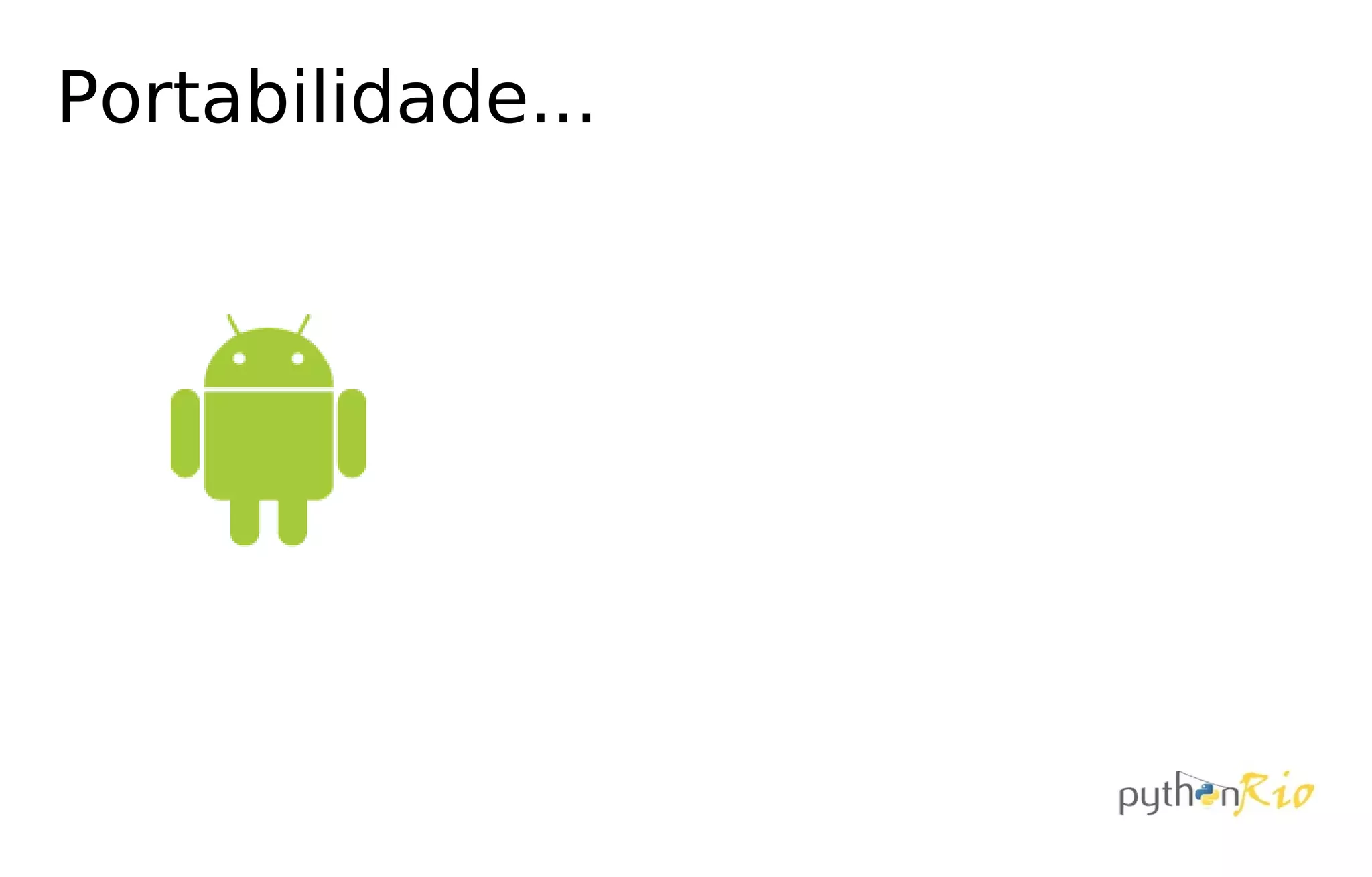 Portabilidade...
 