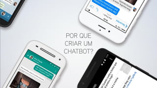 POR QUE
CRIAR UM
CHATBOT?
 