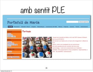 amb sentit PLE
25
martes 8 de julio de 14
 