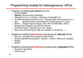 Making the most out of Heterogeneous Chips with CPU, GPU and FPGA | PDF