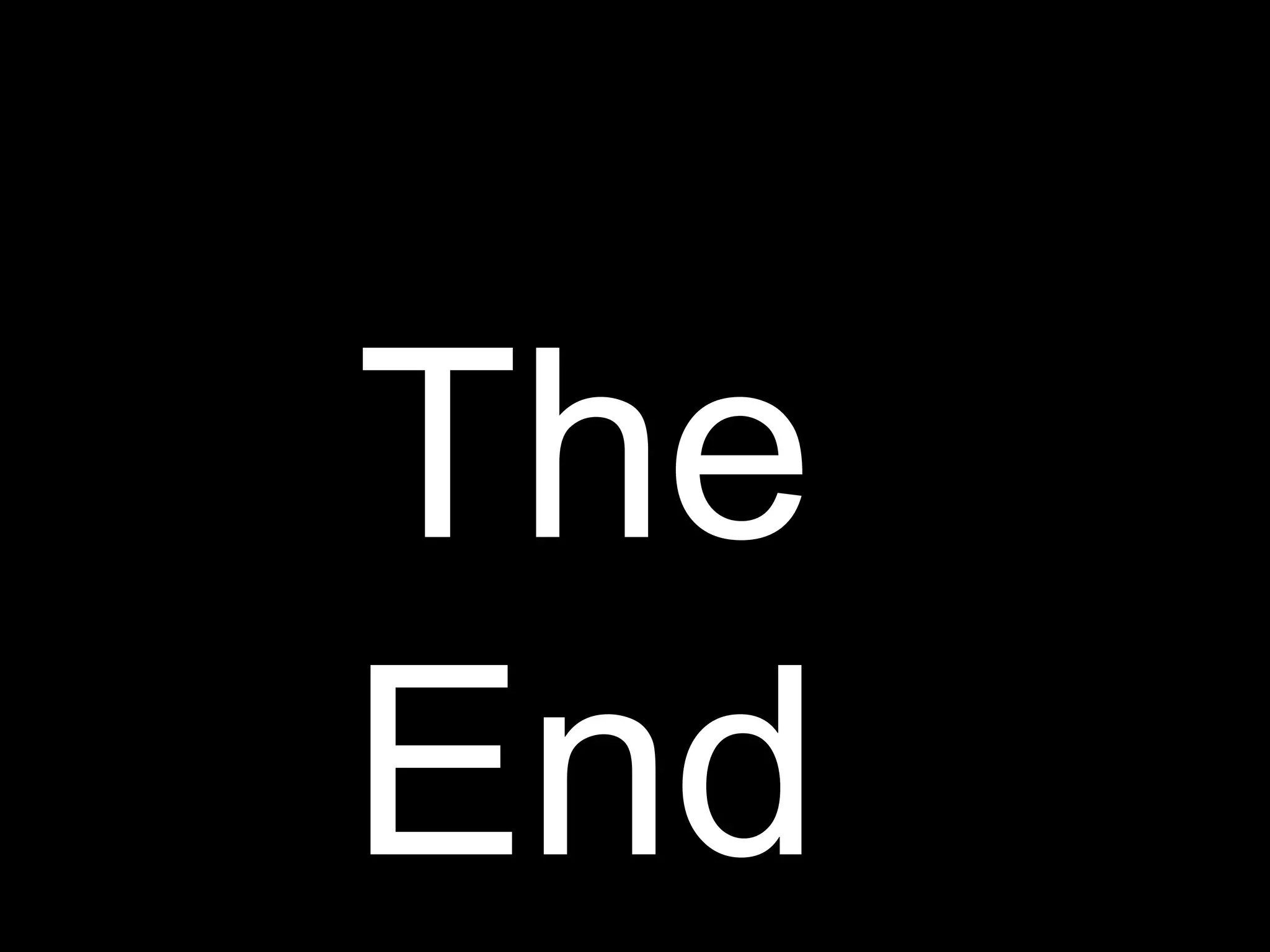 The
End
 