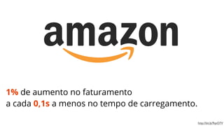 1% de aumento no faturamento
a cada 0,1s a menos no tempo de carregamento.
http://bit.ly/9qsO7V

 