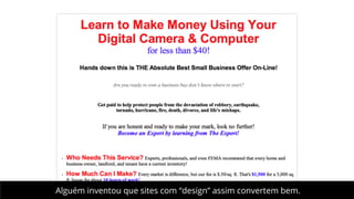 Alguém inventou que sites com “design” assim convertem bem.

 