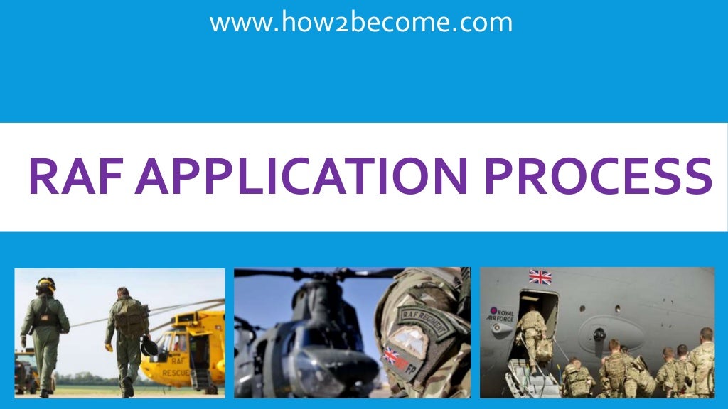 RAF Application Process How to join the RAF