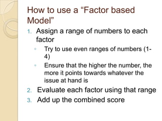 Factor Based Model Risk Based Capital Risk Analysis for Dummies | PPTX