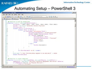 Automating Setup – PowerShell 3<br />