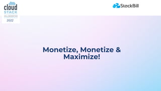 StackBill - Simplified Cloud Management Platform | PDF