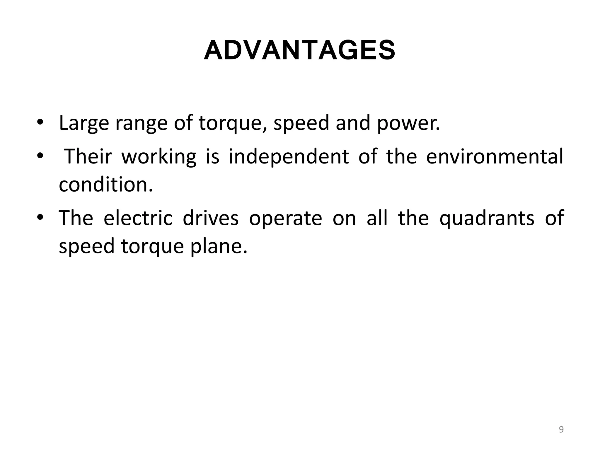 Electric drive systems in Robotics | PPTX