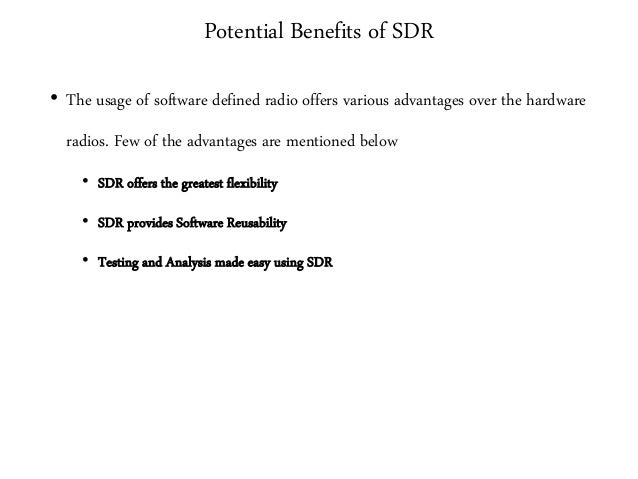 Unit 1 Introduction To Software Defined Radios