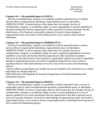 Risk Assessment Famework