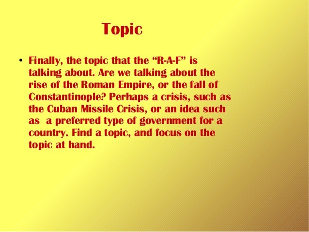 raft for social studies
