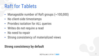 Eventually, Scylla Chooses Consistency