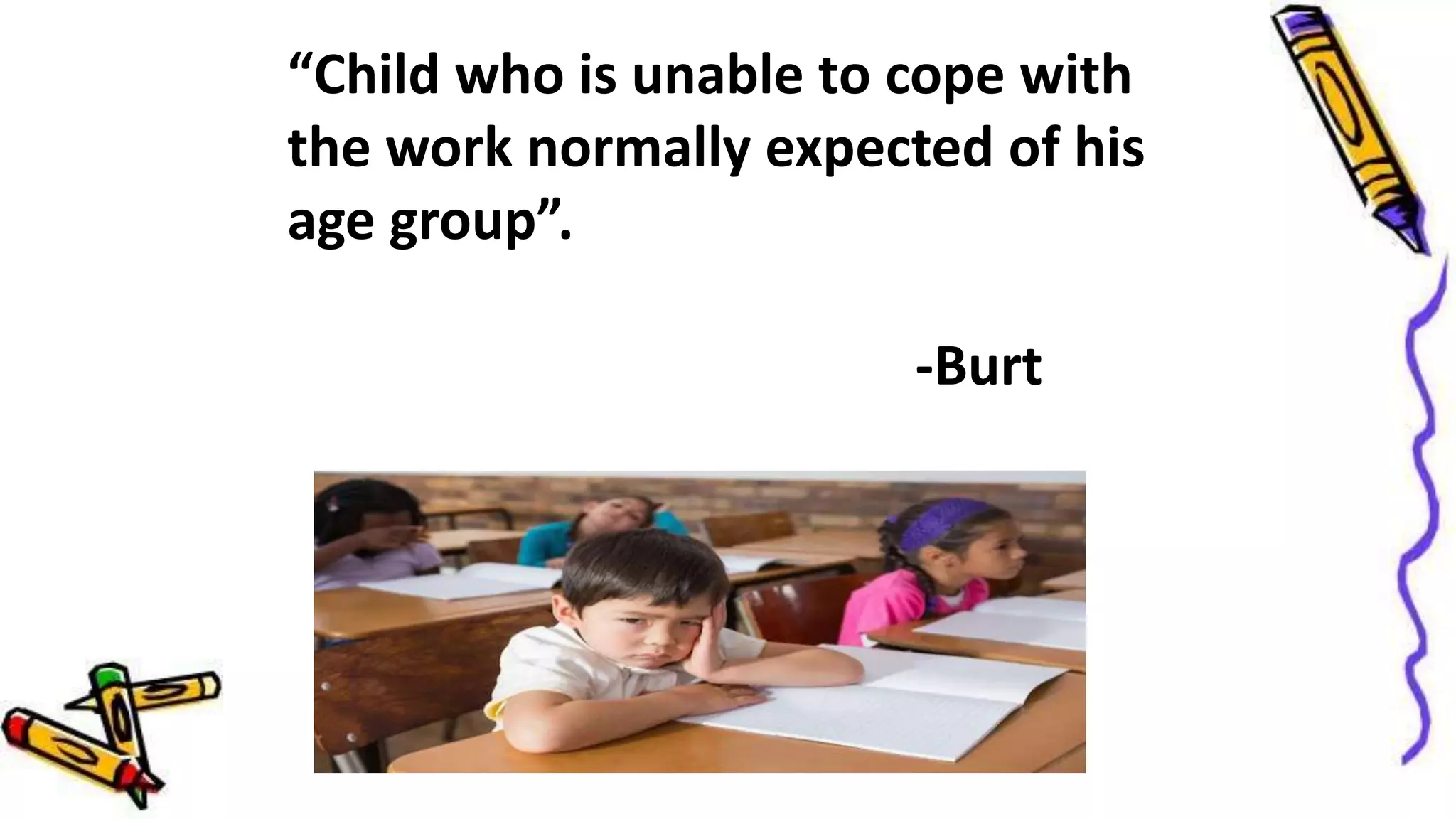 presentation on slow learner or backward children PPT