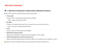 RAG System Evaluation
 