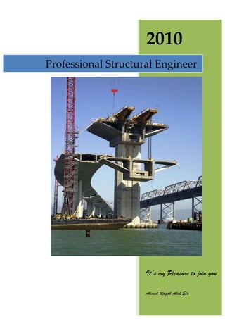 2010
Professional Structural Engineer




                     It’s my Pleasure to join you

                     Ahmed Ragab Abul Ela
 