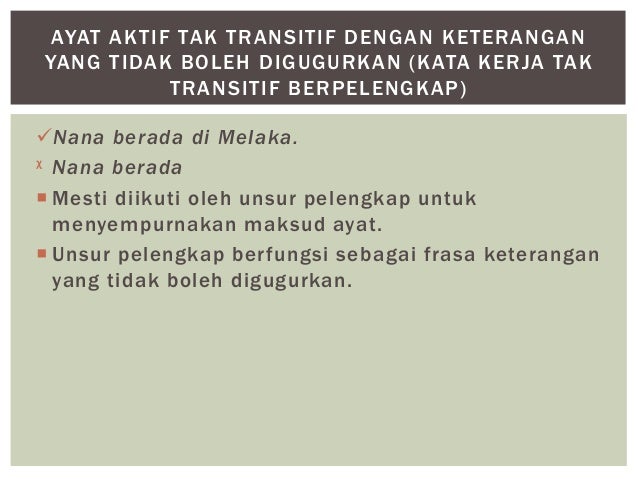 Ragam Ayat Sintaksis Bahasa Melayu