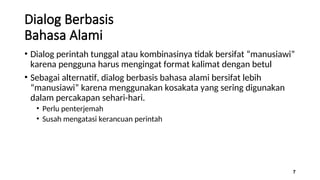 INTERAKSI MANUSIA DAN KOMPUTER RAGAM DIALOG | PPT