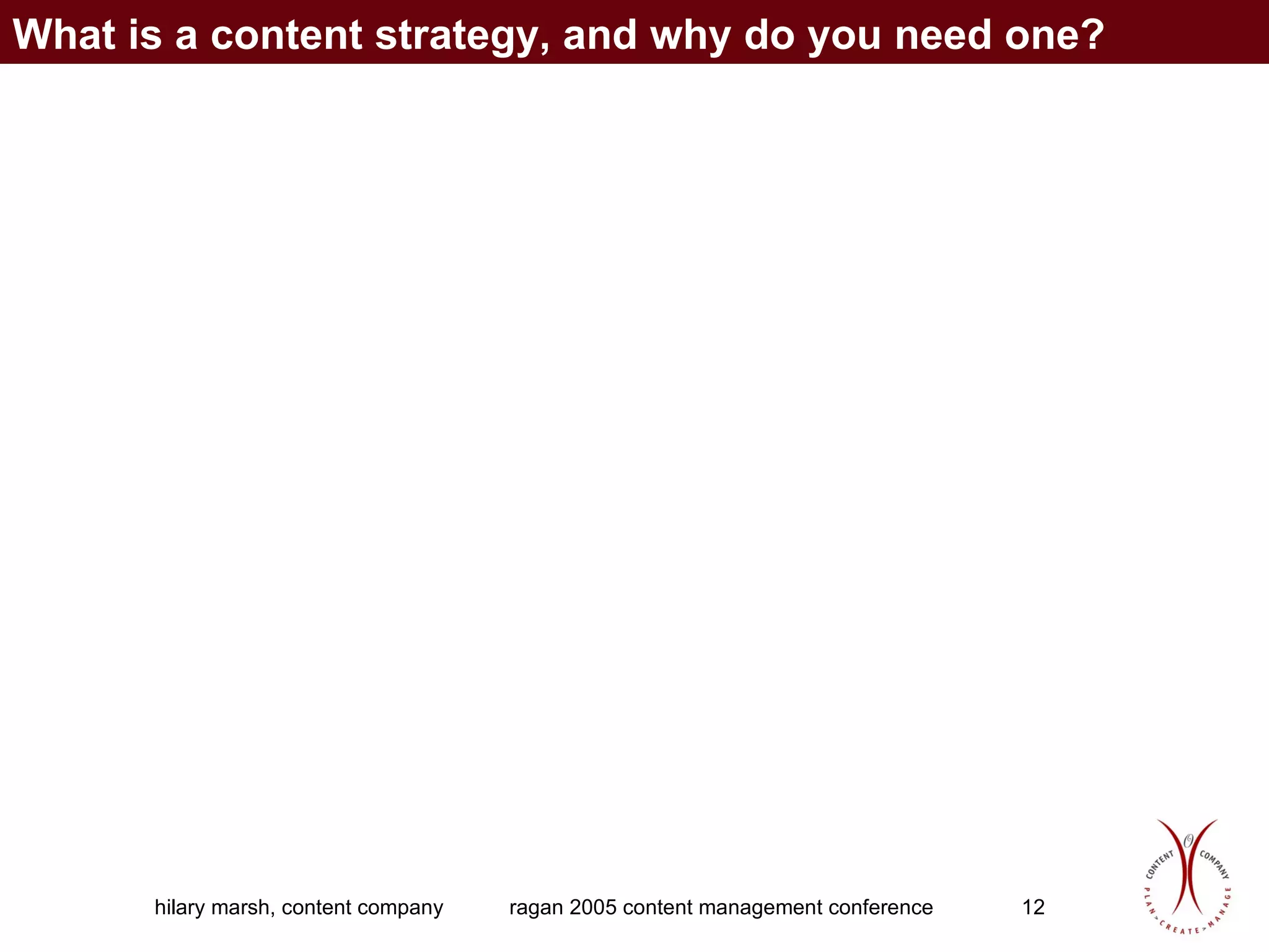 What is a content strategy, and why do you need one? 