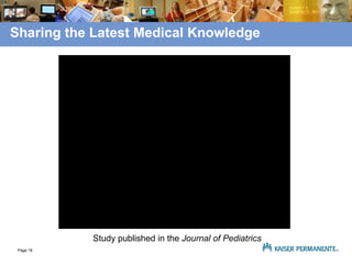 Sharing the Latest Medical Knowledge Study published in the  Journal of Pediatrics 