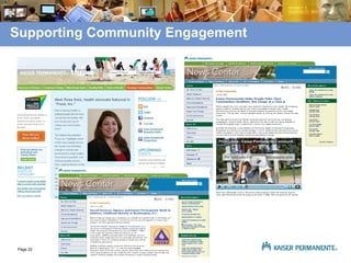 Supporting Community Engagement 