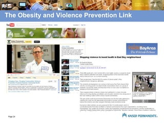 The Obesity and Violence Prevention Link 