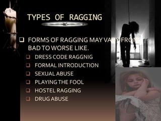 Ragging | PPTX | Debated Sensitive Social Issues | Sensitive Topics