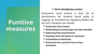 Rustication Students Psychological effects of ragging on students: Role of institutions ...