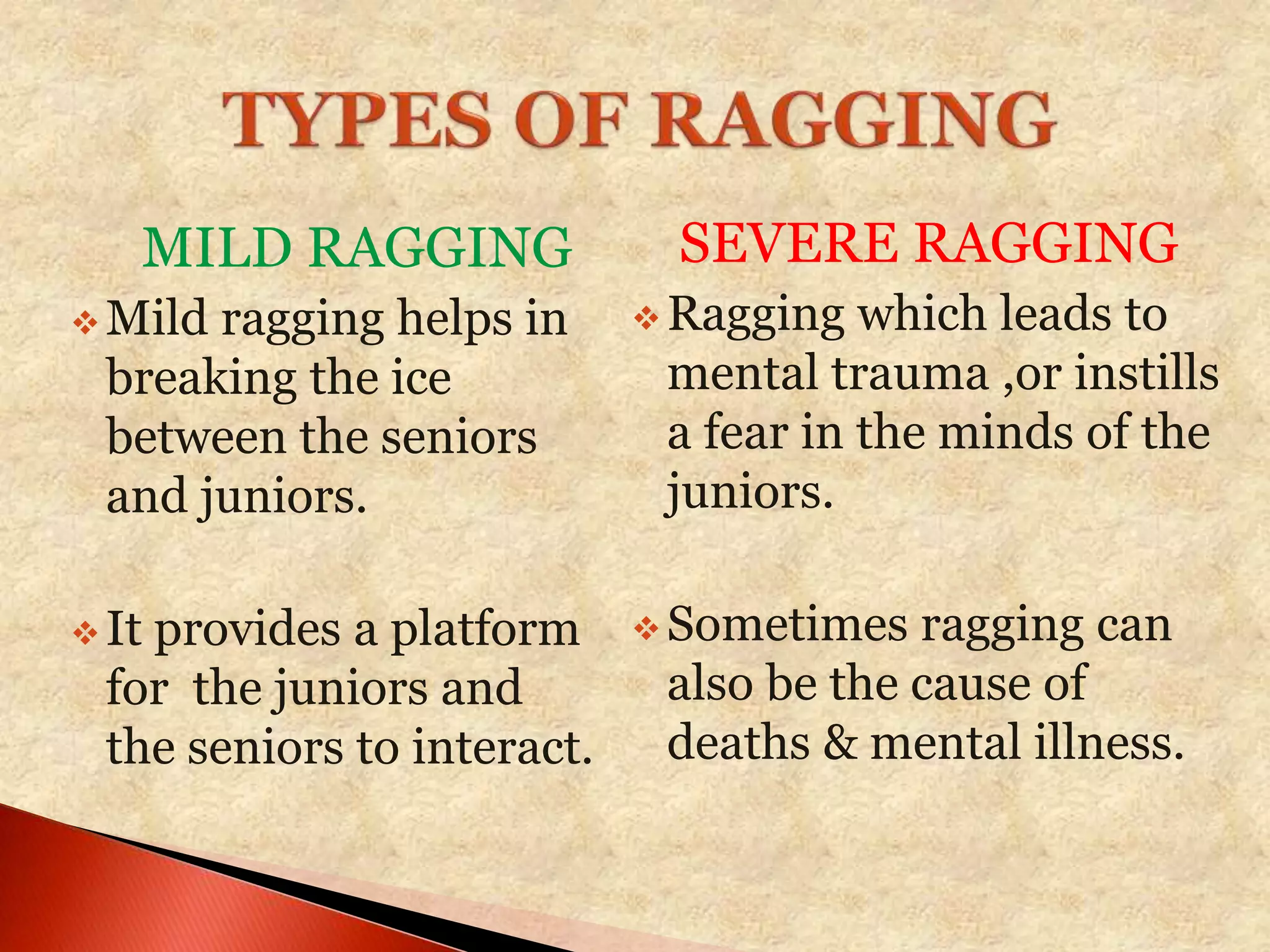 Ragging is a crime | PPTX