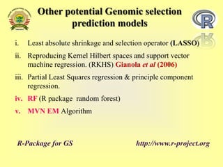 Whole Genome Selection | PPTX