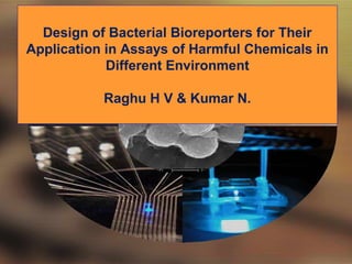 Design of Bacterial Bioreporters for Their
Application in Assays of Harmful Chemicals in
            Different Environment

           Raghu H V & Kumar N.
 