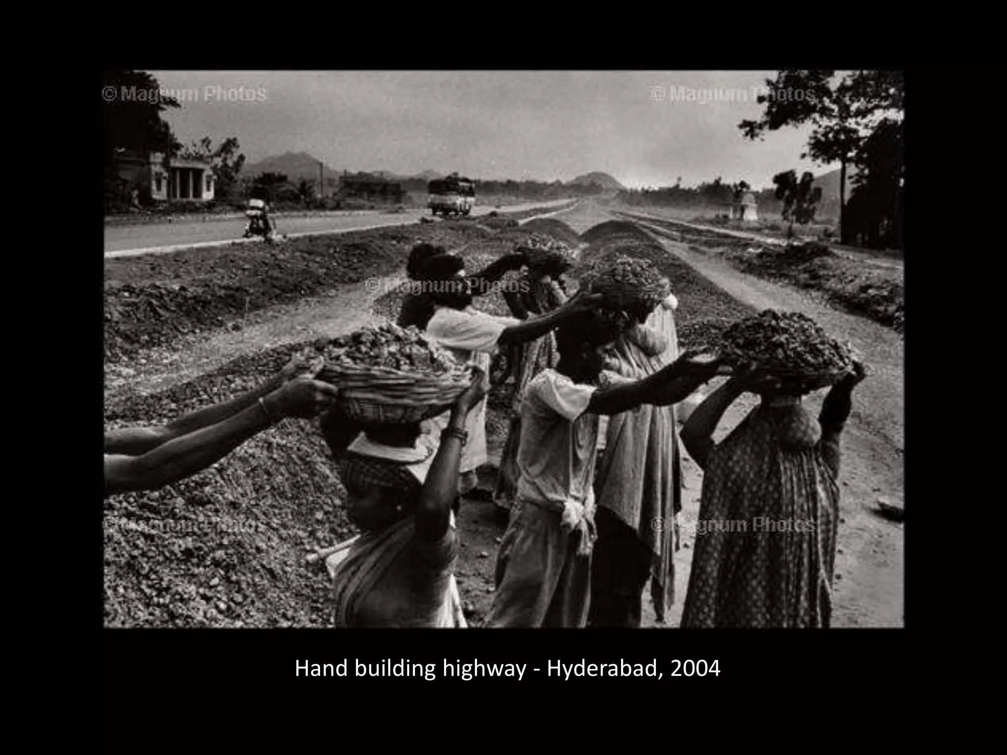 Hand building highway - Hyderabad, 2004