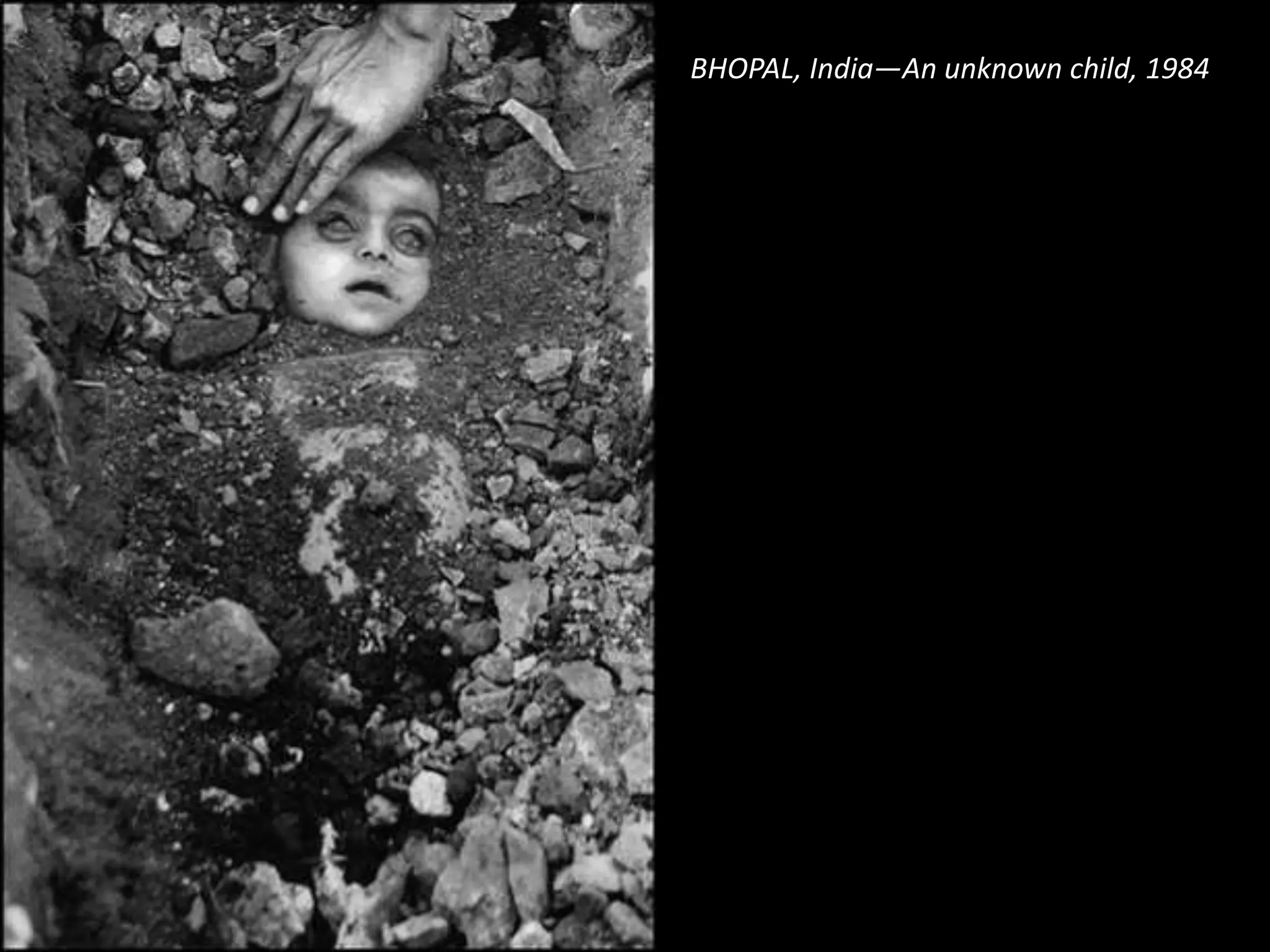 BHOPAL, India—An unknown child, 1984