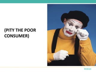 (PITY THE POOR
CONSUMER)
 