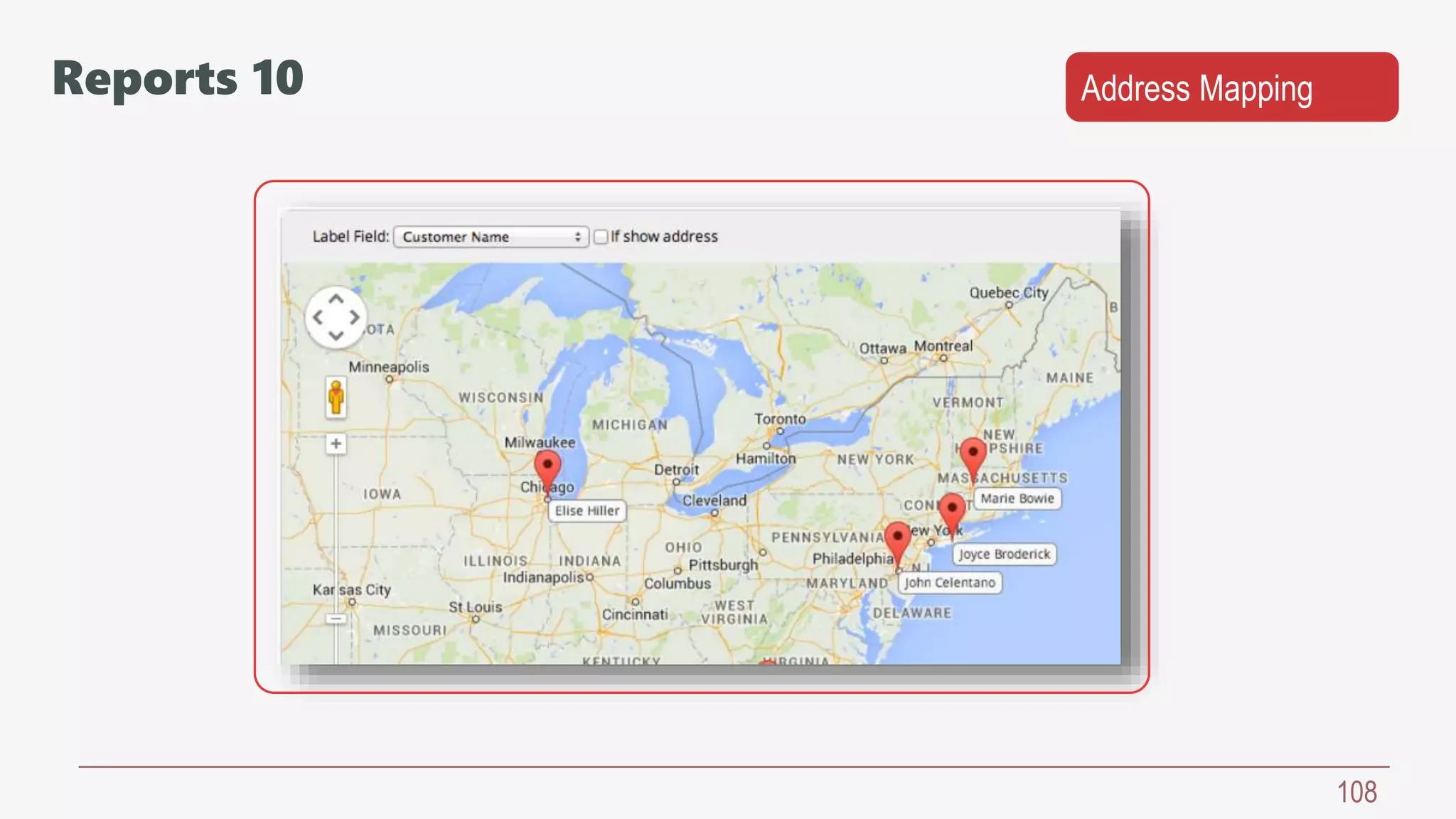 108
Address MappingReports 10
 
