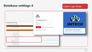 117
Custom Login ScreenDatabase settings 4
 