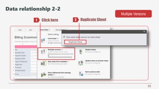 68
Click here Duplicate Sheet1 2
Data relationship 2-2
Multiple Versions
 
