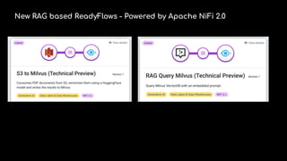 New RAG based ReadyFlows - Powered by Apache NiFi 2.0
 